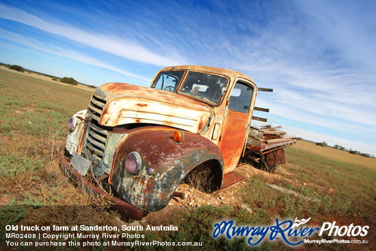 Old truck on farm at Sanderton, South Australia