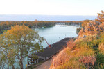 Morgan Wharf and Murray River on sunrise