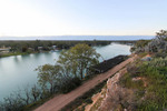 Morgan Wharf and Murray River on sunrise