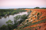 Headings cliffs on last light, Murtho, Riverland