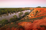 Headings cliffs on last light, Murtho, Riverland