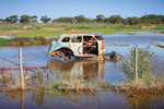 Local floods near Merbein, Victoria