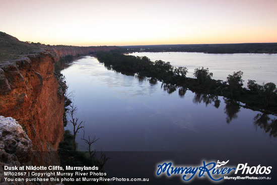 Dusk at Nildotte Cliffs, Murraylands