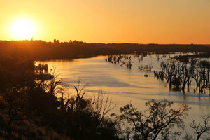 Sunset near Lyrup, Riverland, South Australia