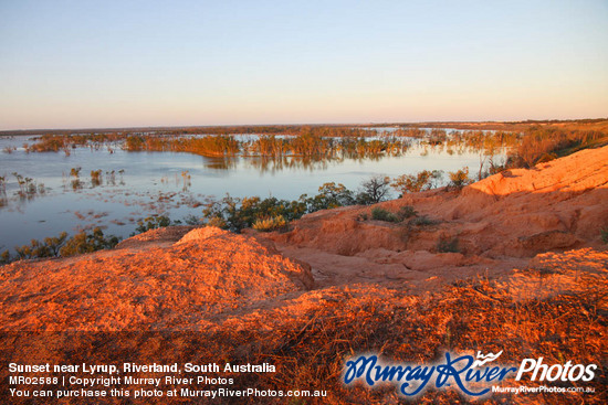 Sunset near Lyrup, Riverland, South Australia