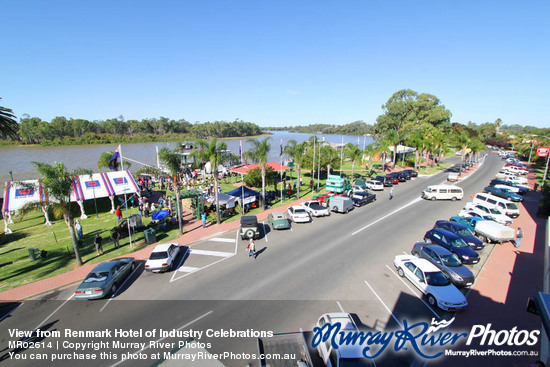 View from Renmark Hotel of Industry Celebrations