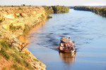 PS Marion cruising past Blanchetown cliffs