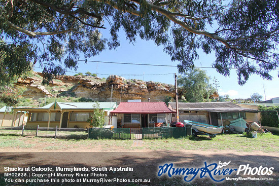 Shacks at Caloote, Murraylands, South Australia