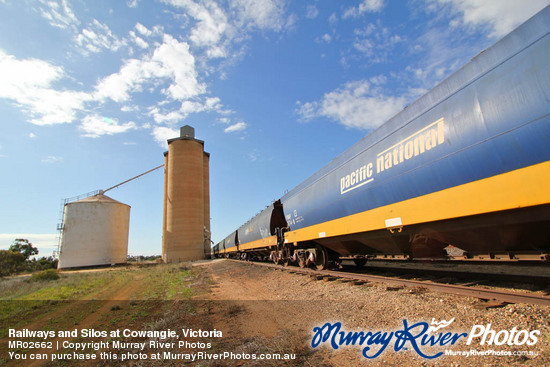 Railways and Silos at Cowangie, Victoria