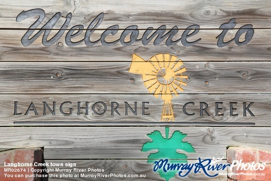 Langhorne Creek town sign