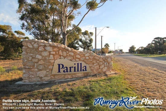 Parilla town sign, South Australia