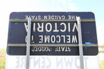 Old Victorian border sign, Pinnaroo
