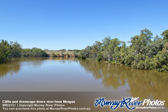 Cliffs and riverscape down river from Morgan