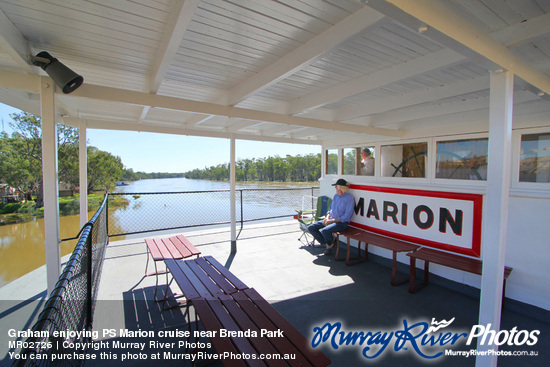 Graham enjoying PS Marion cruise near Brenda Park