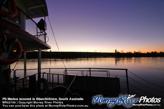 PS Marion moored in Blanchetown, South Australia