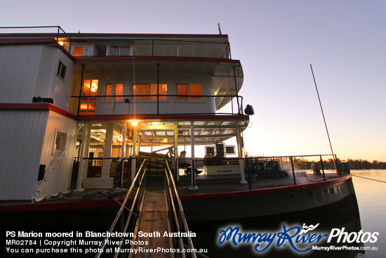 PS Marion moored in Blanchetown, South Australia