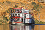 PS Marion cruising past majestic cliffs of Big Bend