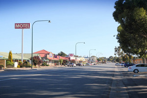 Main road of Meningie, South Australia