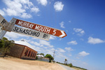 Murray Mouth sign on Hindmarsh Island