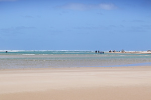 Murray Mouth at the Coorong National Park from Hindmarsh Island