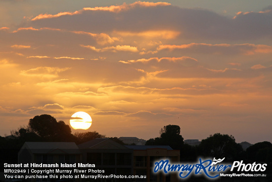 Sunset at Hindmarsh Island Marina