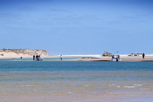 Murray Mouth at the Coorong National Park from Hindmarsh Island