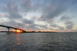 Goolwa Bridge and Murray River at sunrise