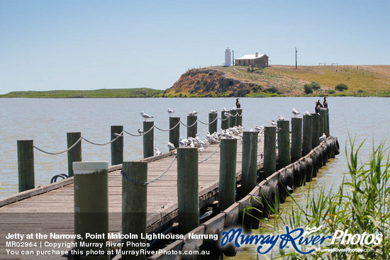 Jetty at the Narrows, Point Malcolm Lighthouse, Narrung