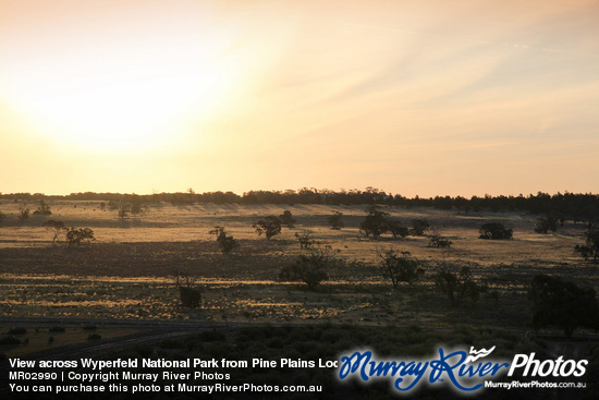 View across Wyperfeld National Park from Pine Plains Lodge