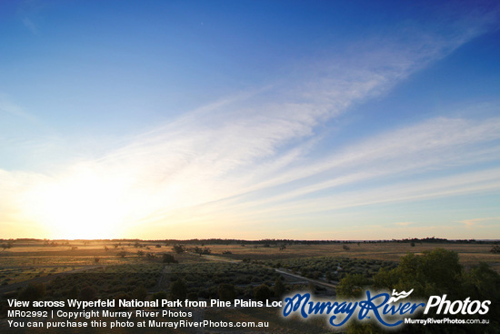 View across Wyperfeld National Park from Pine Plains Lodge