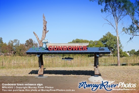 Gunbower town entrance sign