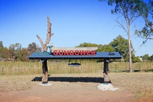 Gunbower town entrance sign