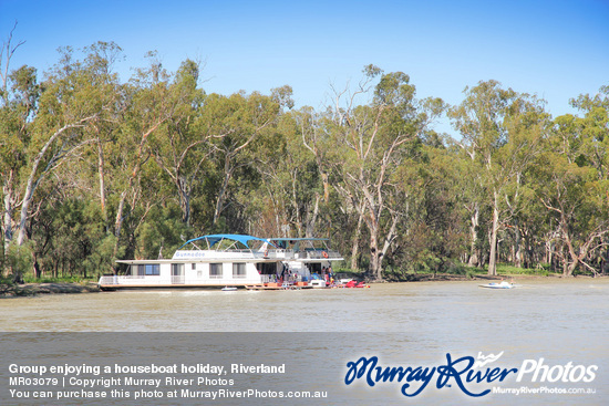 Group enjoying a houseboat holiday, Riverland