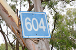 Murray River marker near Murtho, Riverland