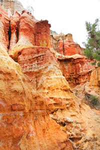 Sandstone cliffs of Wilabalangaloo - 3-6 million years old