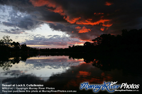 Sunset at Lock 9, Cullulleraine