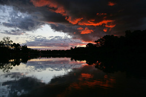 Sunset at Lock 9, Cullulleraine