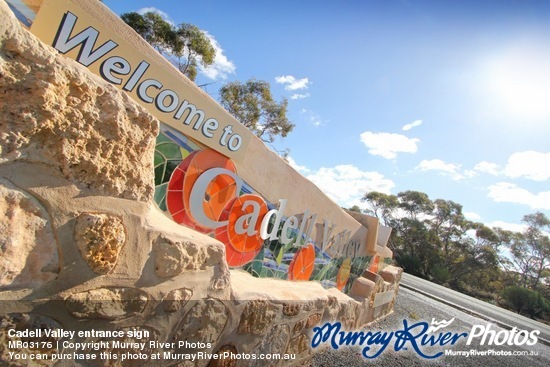 Cadell Valley entrance sign