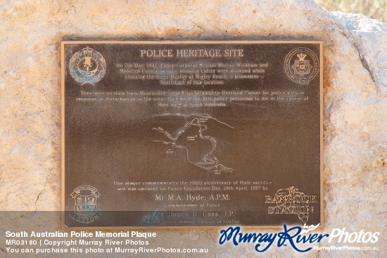 South Australian Police Memorial Plaque