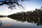 Sunset over the Murray River at Wemen, Victoria