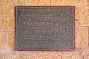 Roundhouse plaque, Murray Bridge