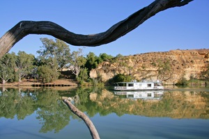 Houseboat on the Murray River at Cadell