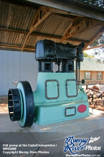 Old pump at the Cadell Interpretive Centre