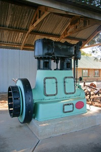 Old pump at the Cadell Interpretive Centre