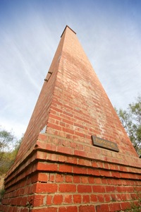 Original steam pump boiler site, 1919, Cadell