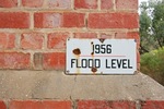1956 Flood level sign, Cadell