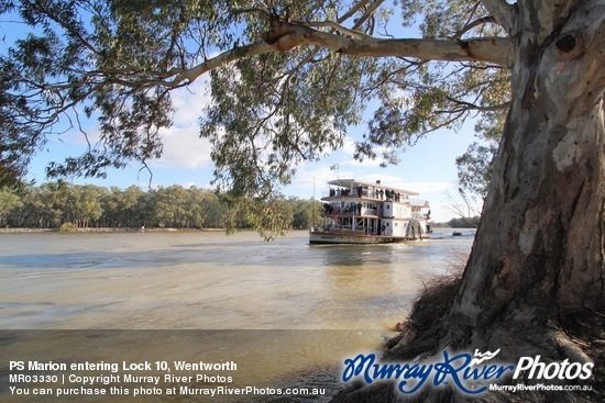 PS Marion entering Lock 10, Wentworth