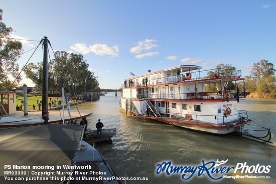 PS Marion mooring in Wentworth