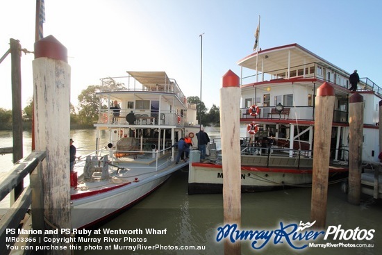 PS Marion and PS Ruby at Wentworth Wharf