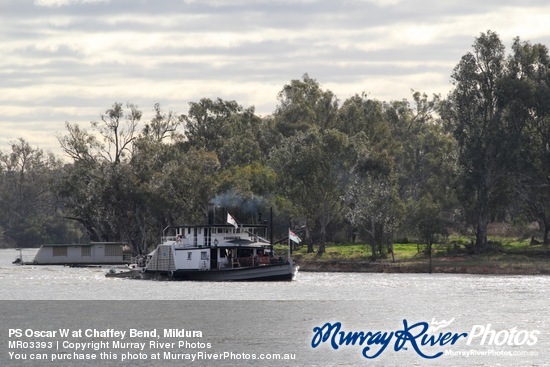 PS Oscar W at Chaffey Bend, Mildura